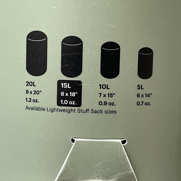 3 REI Lightweight Backpacking Stuff Sacks 15L 5L Camping Hiking 8x18 & 6x14 - Picture 6 of 8